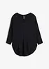 Topp med 3/4-ärm i elastisk viskos, bonprix