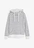 Sweatshirt med luva i bomullsmix, bonprix