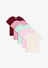 T-shirt i elastisk bomullsmix (5-pack), bonprix