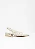 Slingbackpumps med låg blockklack, bonprix