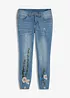 Jeans med broderi, bonprix