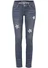Skinny Jeans Low Waist, med stjärnor, bonprix