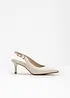 Slingbackpumps med smal klack, bonprix