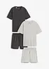 Kort pyjamas med bomull (set i 4 delar), bonprix
