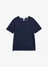 T-shirt av slubbgarn med 2-i-1-look, bonprix