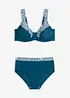 Minimizer-bikini med vadderade axelband (2 delar), bonprix