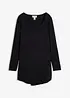 Lång topp av viskos, långärmad, bonprix