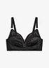 Bralette utan bygel, med skir spets, bonprix