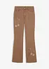Bootcut-jeans med broderi, bonprix