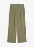 Byxa med dekorativ knapp, av viskosmix, bonprix