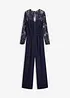 Jumpsuit med spets, bonprix