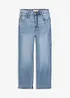 Straight jeans i Loose modell med High Waist, cropped, bonprix