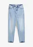 Mom Jeans, High Waist, Low Stretch, cropped, bonprix