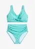 Bikini med lätt formande effekt och omlottdetalj (2 delar), bonprix