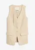 Kostymväst i rent lin, bonprix
