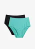 Bikinibyxa med hög midja (2-pack), bonprix