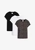 Topp (3-pack) i en mix av bomull och elastan, bonprix