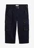 Cargo Stretch 3/4-Jeans med skärp, Relaxed Fit, bonprix