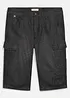 Långa jeansshorts i cargomodell av tunt material, Relaxed Fit, bonprix