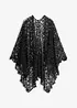 Poncho i virkad spets, bonprix