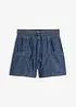Jeansshorts med resårlinning och High Waist, bonprix