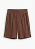 Dra på-shorts av kräpp, bonprix