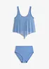 Tankini med transparent mesh (2 delar), bonprix