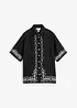Blus med broderi, bonprix