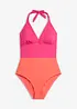 Baddräkt med halterneck som knyts i ryggen, bonprix