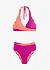 Bikini med halterneck och omlottstil (2 delar), bonprix