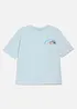 T-shirt i ekologisk bomull med stort tryck bak, avslappnad passform, bonprix