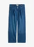 Cropped Wide Leg Jeans High Waist, med bekväm midja, bonprix