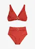 Bikini med BH-topp och ringdetaljer (2 delar), bonprix