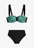 Balconettebikini med vadderade axelband (2 delar), bonprix