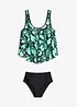 Tankini med ormskinnsmönster (2 delar), bonprix