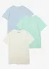 T-shirt av ren bomull (3-pack), bonprix