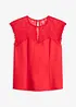 Ärmlös topp med spets, bonprix