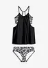 Tankini med vacker ryggdesign (2 delar), bonprix