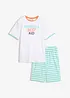 Pyjamas med shorts, av bomull, 2 delar, bonprix