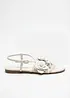Sandal med blomapplikation, bonprix