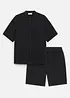 Skjorta och shorts i muslin (2 delar), bonprix