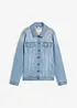 Stretchig jeansjacka i basmodell, bonprix