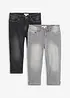 Stretchiga caprijeans (2-pack), bonprix