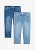 Stretchiga caprijeans (2-pack), bonprix