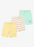 Jerseyshorts i ekologisk bomull (3-pack), bonprix