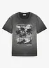 T-shirt i ekologisk bomull med tvättad look, bonprix
