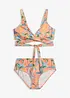 Bikini med BH-topp med omlotteffekt (2 delar), bonprix