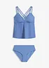 Tankini med korsade axelband, snabbtorkande material (2 delar), bonprix