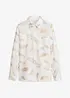 Blus i bomull med broderi, bonprix
