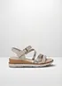 Kilsandalett från Tamaris i metallicstil, Tamaris